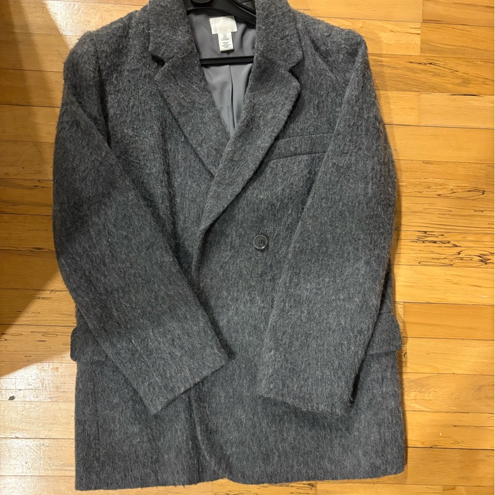H&M Gray Blazer Coat